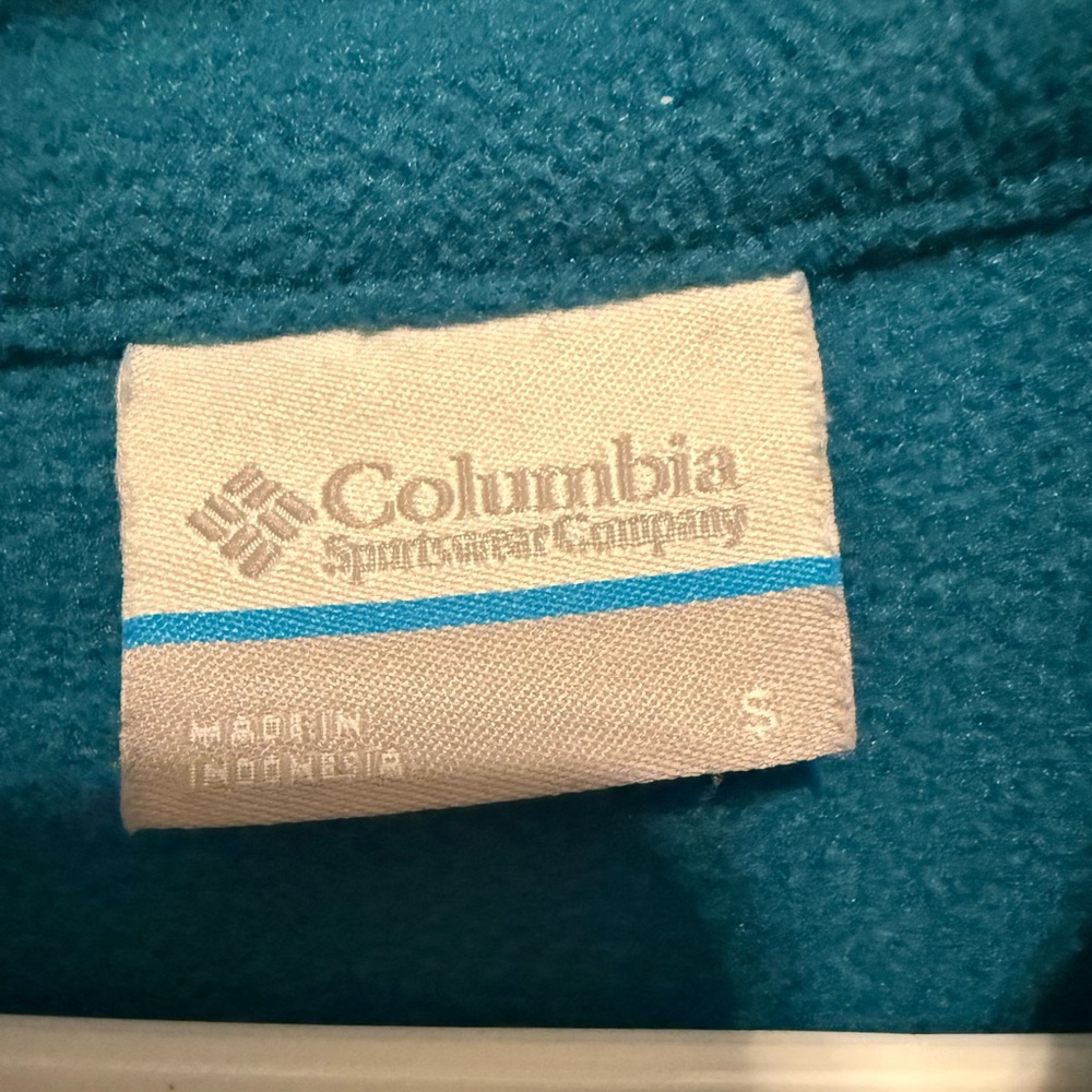 Columbia Women’s Teal Fleece Jacket - Picture 4 of 5